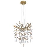 Globo 64138HG - Visilica na sajli QUEENA 4xE14/40W/230V zlatna | Eponuda.com