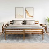  Noćni ormarići 2 kom s 2 ladice staro drvo 40x33x60 cm | Eponuda.com