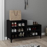 vidaXL Omarica za čevlje črna 102x36x60 cm inženirski les Cene