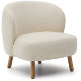 Kave Home Kremno bel fotelj iz tkanine bouclé Ulit – | Shoptok.si