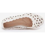EVENTO Boto Perforated Children's Ballerinas With Glitter White Zindira | Shoptok.si