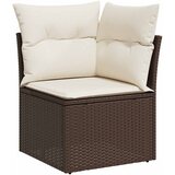  10-dijelni set vrtnih sofa od poliratana s jastucima smeđi | shoptok.hr