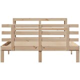 vidaXL Okvir za krevet s uzglavljem 160 x 200 cm od masivne borovine | shoptok.hr