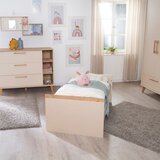Roba Bež/v naravni barvi otroška posteljica z nastavljivo višino 70x140 cm Jil – | Shoptok.si