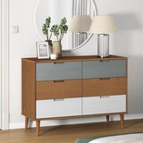 vidaXL Predalnik rjav 113x40x80 cm trdna borovina Cene
