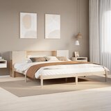 vidaXL Knjižna postelja brez vzmetnice 180x200 cm trdna borovina Cene