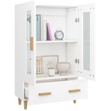  Visoka komoda bijela 70 x 31 x 115 cm od konstruiranog drva | Eponuda.ba