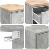  Garažni ormarići 2 kom siva boja betona od konstruiranog drva 60 x 51 x 85 cm | Shoptok.si