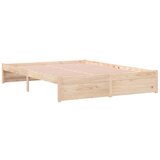  Posteljni okvir iz trdnega lesa 135x190 cm, (20647622) | Shoptok.si