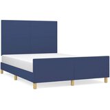  Okvir za krevet bez madraca plavi 140 x 190 cm od tkanine | shoptok.hr