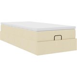  Otomanski okvir kreveta s madraca krem 90x190cm od tkanine | shoptok.hr