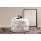 Venture Home puf Benjamin (art. 15560-400) ⌀55 cm, bijela | shoptok.hr