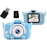  Otroški HD Fotoaparat + 32GB kartica + Ovitek + Selfie Kamera + Vgrajene igrice, Moder Ali Roza Modra | Shoptok.si