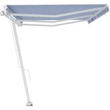  Samostojeća tenda na ručno uvlačenje 600 x 350 cm plavo-bijela | shoptok.hr