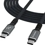 USB-C KABEL ZA TELEFONE IN TABLICE 240W 40GB/S 1M 4K USB4 ČRNEGA OBLIKOVALCA, (5000259835)