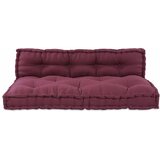  Jastučić za paletni kauč 2 pcs Bordo 120 x 80 x 38 cm Tkanina | shoptok.hr