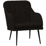  Fotelja crna 63 x 76 x 80 cm baršunasta | shoptok.hr