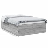 vidaXL Okvir kreveta siva boja hrasta 140 x 200 cm konstruirano drvo Cijene