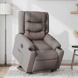 vidaXL Električni naslanjač s funkcijo vstajanja taupe blago | Shoptok.si