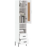  Visoka komoda bijeli 34,5x34x180 cm od konstruiranog drva | shoptok.hr