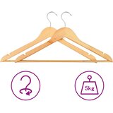  100-dijelni set vješalica za odjeću protuklizni od tvrdog drva | shoptok.hr
