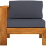 Maison Chic Sredinski kavč - Sofa - Kanape z 1 naslonjalom za roke temno siv trdna akacija, (21727577) | Shoptok.si