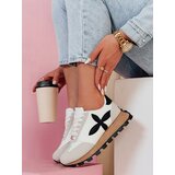 DStreet Sportowe sneakersy damskie FLEXIMOT białe | shoptok.hr