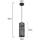  Visilica na sajli AVALO 1xE27/60W/230V siva/crna | Eponuda.com