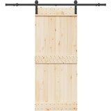 vidaXL Komplet opreme za drsna vrata 183 cm jeklo črne barve Cene