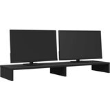 vidaXL Stalak za monitor crni 100 x 27 x 10 cm od konstruiranog drva | shoptok.hr