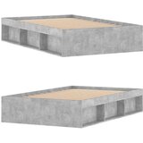  Posteljni okvir betonsko siv 120x200 cm | Shoptok.si