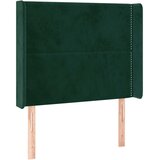  LED uzglavlje tamnozeleno 93x16x118/128 cm baršunasto | shoptok.hr