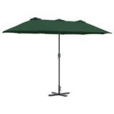  Vrtni suncobran Zelena 380 x 196 x 235 cm | shoptok.hr