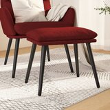 Tabure crvena boja vina 45 x 29,5 x 35 cm od tkanine | shoptok.hr
