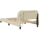  Okvir kreveta s LED-om bez madraca Hvar krem 100 x 200 cm od tkanine | shoptok.hr