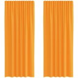 Voile zavjese s džepovima za šipke 2 kom. narančaste Narančasta 140 x 225 cm | shoptok.hr