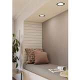 Eglo Fueva 5 ugradbena led, 10,5w, 1350lm, prečnik 166, ip44, crna/bela/plastika | Eponuda.com