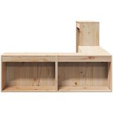  Noćni ormarić s radnim stolom 222x122x75 cm od masivne borovine | shoptok.hr