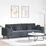Tamno siva 250 x 77 x 76 cm Baršun