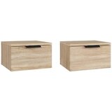 Maison Chic Stenski Dvo delni komplet Nočne omarice - Nočne mize sonoma hrast 34x30x20 cm, (21690148) | Shoptok.si