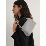 Reserved torba z okrasnimi kamni - srebrna Cene