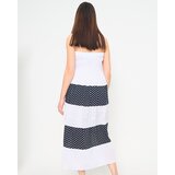 Resti White polka dot maxi skirt PLUS SIZE - Clothing | Shoptok.si