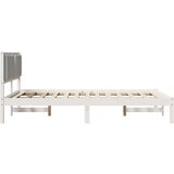  Okvir za krevet s uzglavljem Svijetlo siva 135 x 190 cm | shoptok.hr