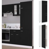 Furnova Omara za hladilnik črna 60x57x207 cm iverna plošča, (21947893) | Shoptok.si