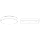  APLED - LED stropna svetiljka LENS R TRICOLOR LED/36W/230V IP41 2520lm | Eponuda.com