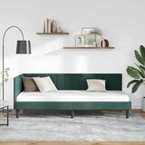 Kutni okvir kreveta Tamnozelena 80 cm x 200 cm Baršun | shoptok.hr