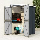  Zidno vrtno spremište antracit 118 x 100 x 178 cm čelično | shoptok.hr