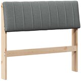vidaXL tapecirani uzglavlje tamno siva 90 cm čvrsto borovo drvo | shoptok.hr