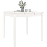  Vrtni stol bijeli 82,5 x 82,5 x 76 cm od masivne borovine | shoptok.hr