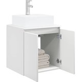  Umivaonik s policom Bijela visokog sjaja 49,5 x 41 x 62,5 cm | shoptok.hr